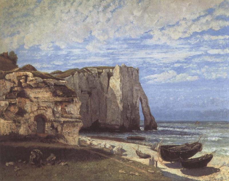 The Cliff at Etretat after the Storm, Gustave Courbet